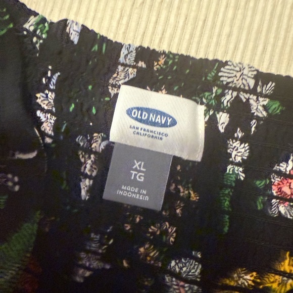 Old Navy Floral Midi Dress - Black and Multicolor - Picture 6 of 7